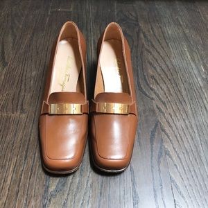 Salvatore Ferragamo brown leather loafer